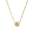 Sun ☉ chaos :: Mini Engraved Necklace
