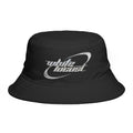 Bucket Hat — White Locust Retro Logo Embroidered Cotton Sun Hat