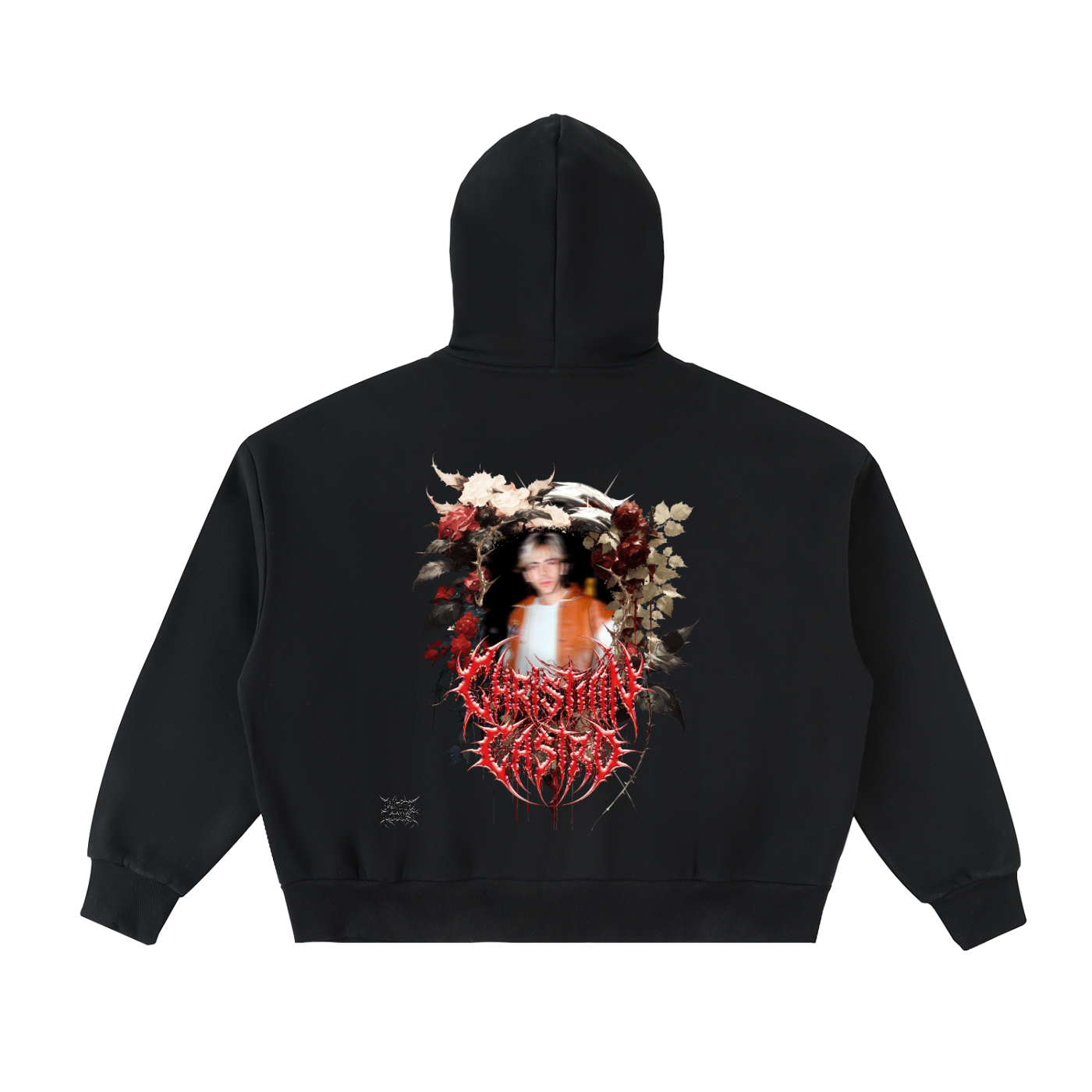 Cristian Castro Sudadera | Fleeced Full-Zip Boxy Hoodie