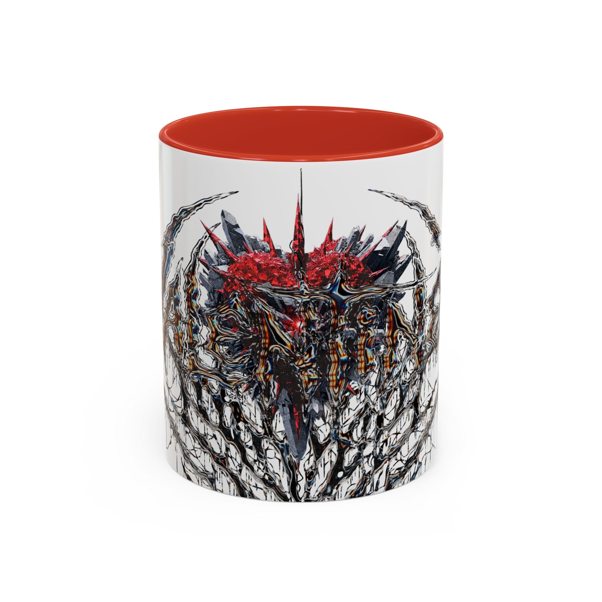 Gothic Spiked Heart Accent Coffee Mug | White Locust Drinkware