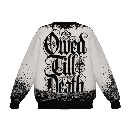 40 Trillion Unisex Crewneck Sweater – jacquard knit view 4