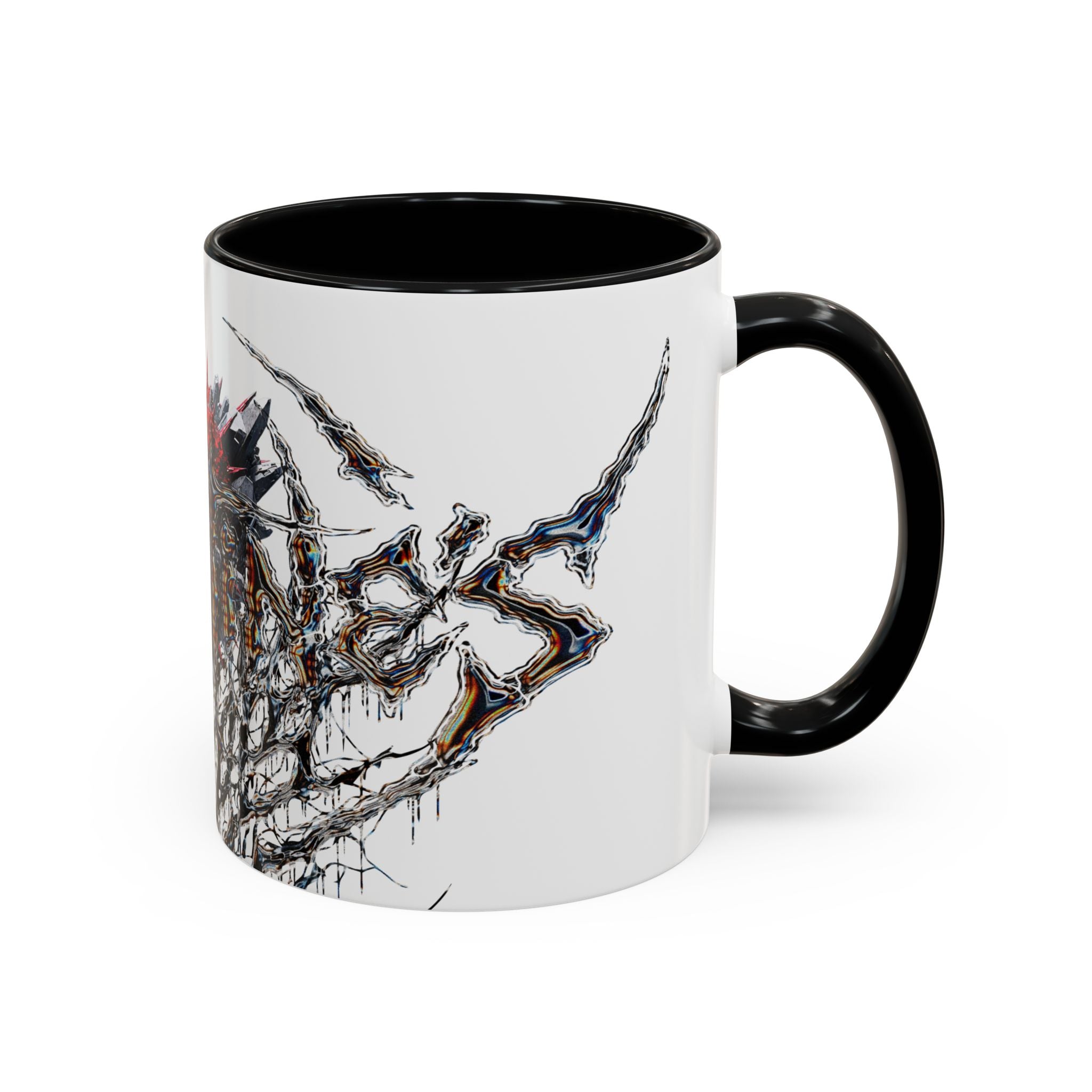 Gothic Spiked Heart Accent Coffee Mug | White Locust Drinkware