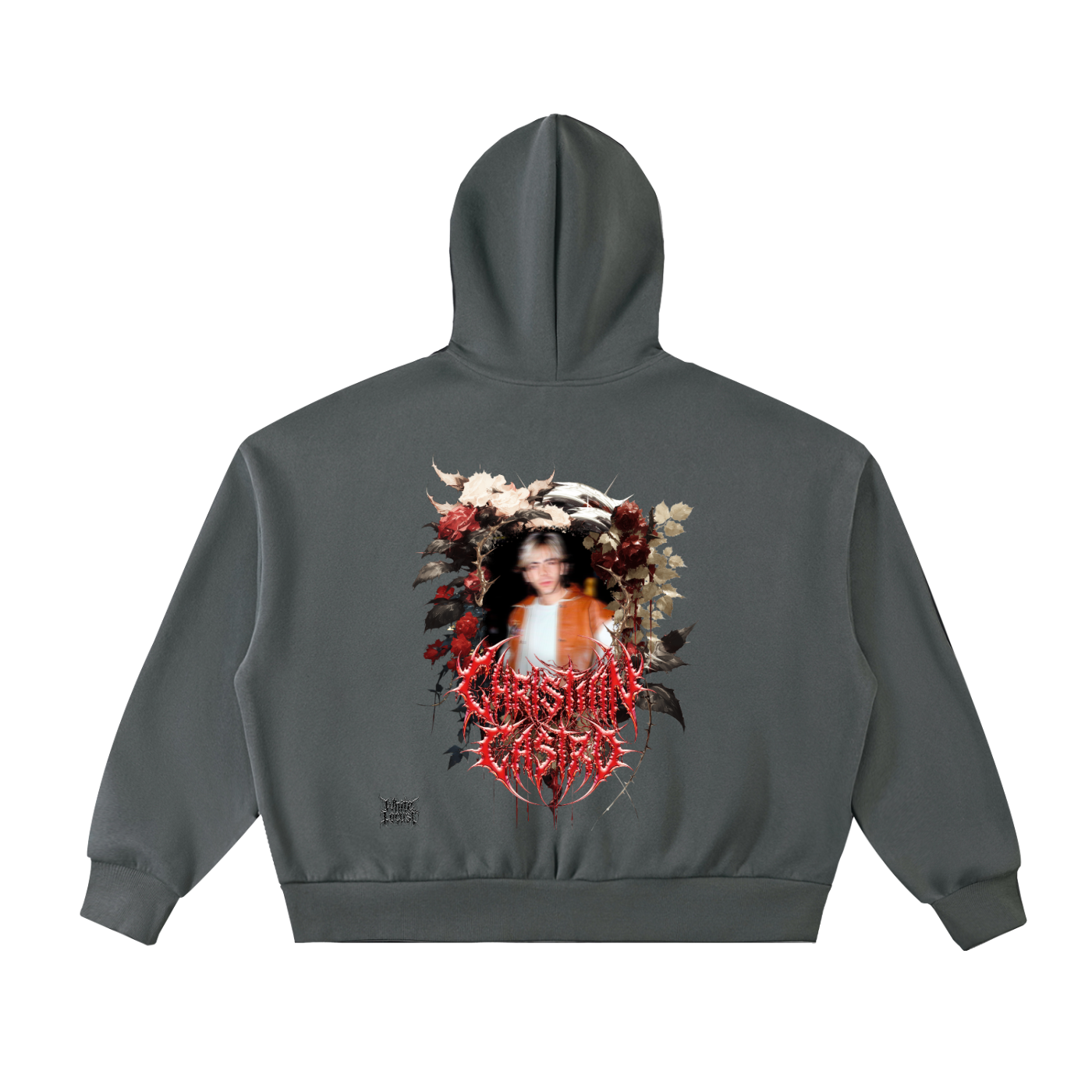 Cristian Castro Sudadera | Fleeced Full-Zip Boxy Hoodie