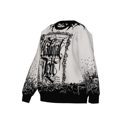 40 Trillion Unisex Crewneck Sweater – jacquard knit view 2
