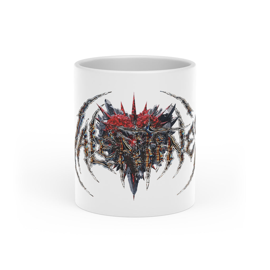 Spiked Heart Brutalist Graphic Detail - White Locust
Dark Aesthetic Coffee Mug - Gothic Home Accessories - White Locust Capital