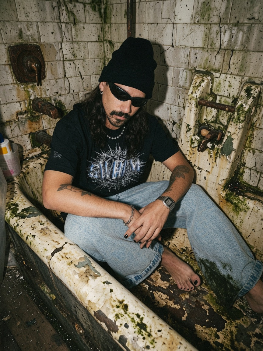 The [SWARM] Graphic Tee | White Locust Drop 01
