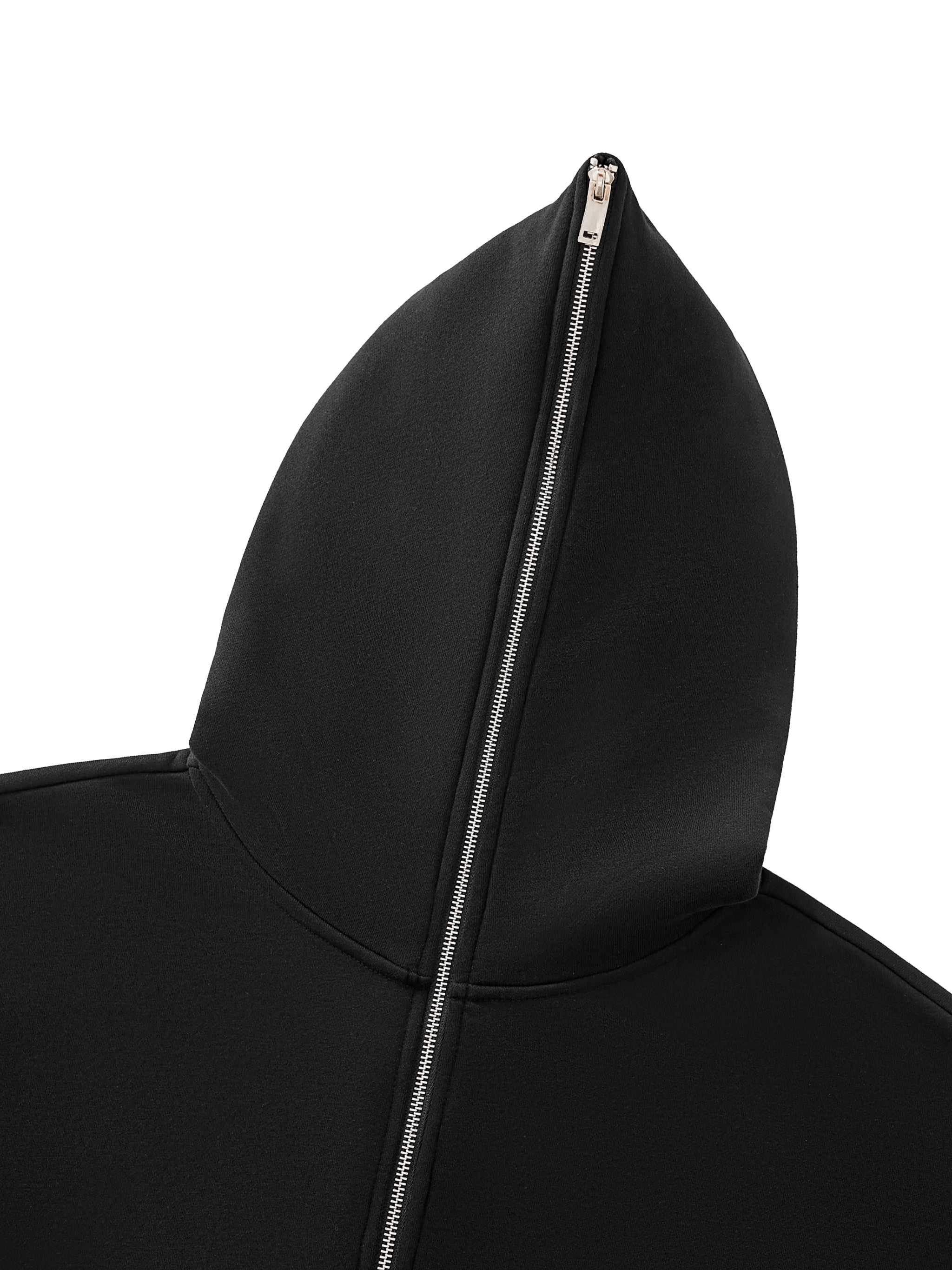 Cristian Castro Sudadera | Fleeced Full-Zip Boxy Hoodie